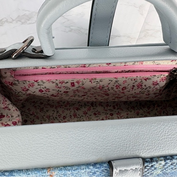 Islander UK Harris Tweed Medium Doctor Bag Blue Tartan Satchel NWOT - Picture 8 of 14